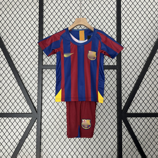 Kit Retro Niño Barcelona Local 05-06