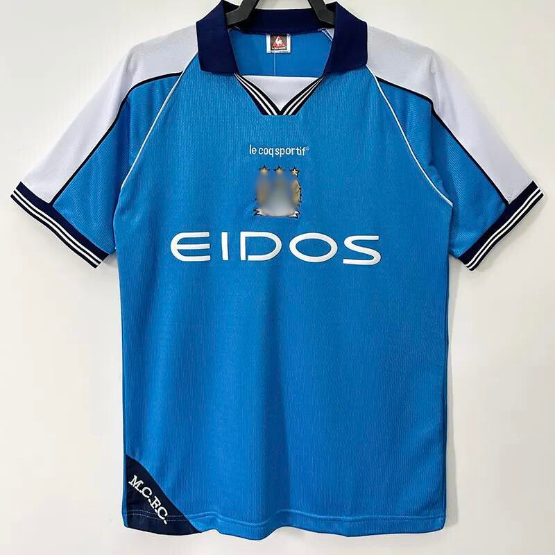 Camiseta Retro Manchester City Local 01-02 delante