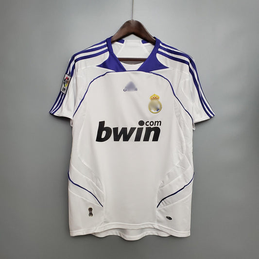  Camiseta Retro Real Madrid Local 07-08 delante